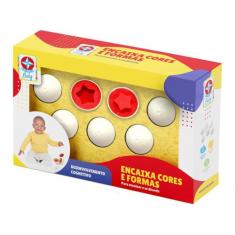 Brinquedo de Encaixar Estrela Baby - Encaixa Cores e Formas 8 Peças