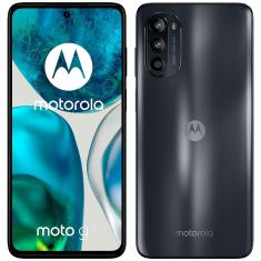 Smartphone Motorola Moto G 52 Preto 128GB, 4GB RAM, Tela de 6.6”, Câmera Traseira Tripla, Android 12 e Processador Octa Core Snapdragon 680