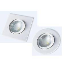 Spot Branco Embutir Redondo ou quadrado Cob 5W LED 3000K ou 6000K Star