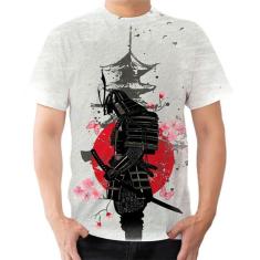 Camisa Camiseta Estilo Japão Samurai Personalizada
