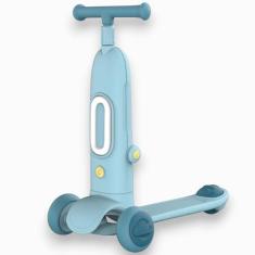 Patinete Infantil Brinquedo Unissex Altura Ajustável Com Música E Luz 