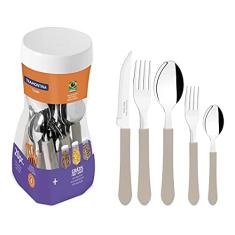 Faqueiro Inox 20 peças Leme Cinza - Tramontina