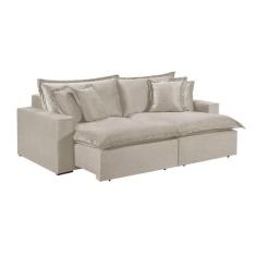 Sofá 5 Lugares Retrátil Com Encosto Fixo M-145 Veludo Martins - Martin