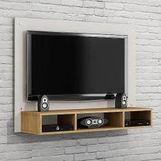 Painel para Tv até 46 Polegadas Atena Valdemóveis Off White/cinamomo