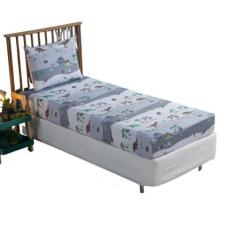 Jogo De Cama Solteiro Infantil Estampado 2 Pçs Dinossauro - Lux Enxova