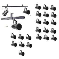 Kit 22 Spot Trilho Perfilado Eletro calha Par20 Bulbo OL7