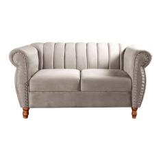 Sofá Realeza Namoradeira Chesterfield Decoração Vintage Retrô
