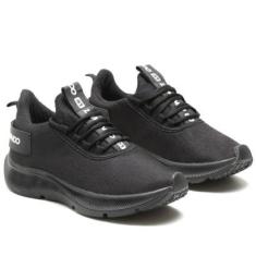 Tênis Esportivo Masculino com Cadarço Sola Borracha Leve e Confortavel-Masculino