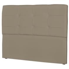 Cabeceira Casal Cama Box 160cm London Corino Areia