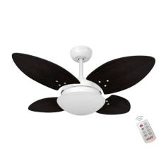 Ventilador Volare Mini Petalo Tabaco 220V e Controle Remoto