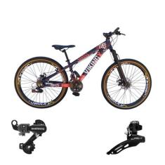 Bicicleta Vikingx 21v Aro 26 Tuff 25 Aluminio Cambio Shimano Dianteiro