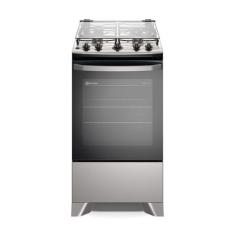 Fogão 4 bocas Electrolux Prata Efficient com Mesa Inox, PerfectCook e 