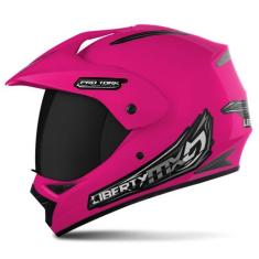 Capacete  Moto Fechado Liberty MX Vision Viseira Fumê Pro Pro Tork Mas