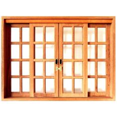 Janela de Correr Quadriculado Isabela Revestimentos 1,20m X 1,80m