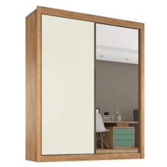 Guarda Roupa Zurique 1 Porta Espelhada MDF - Móveis Europa - Moveis Eu