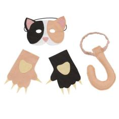 Fantasia Gato Infantil Com Máscara, Patas E Rabo - Dani Lessa