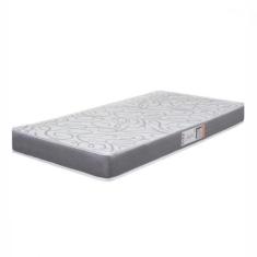 Colchão Solteiro Espuma D33 Pro Confort 88x188x12cm Cinza Cinza - HELL