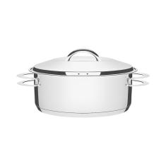 Caçarola Rasa Tramontina Aço Inox Fundo Triplo Solar 24Cm