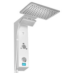 Chuveiro Hydra Falls Digital Branco/Cromado