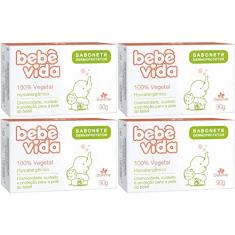 4UN Bebe Vida Sabonete Vegetal Dermoprotetor 90g Davene (4)
