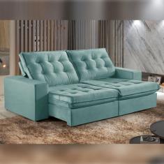 Sofá Retrátil e Reclinável 250cm M165 Veludo/Tifane