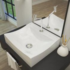 Kit Cuba Q440 com Torneira Pratika 1060 Metal e Válvula Click 1 G e Sifão pvc e Flexível Compace