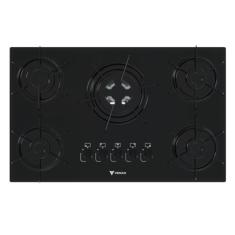 COOKTOP ARENA 5 Q PRETO/PRETO GAS GLP