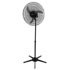 Ventilador de Pedestal Oscilante Casa Hélice 52cm 3 Pás de Coluna Preto Modelo Ventilador Pedestal 60cm 220V