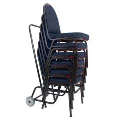 06 Cadeiras Para Hotel E Auditório Linha Hotel Azul