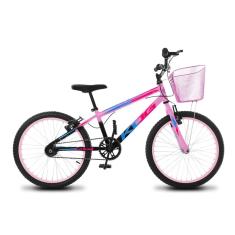 Bicicleta Infantil Feminina Aro 20 KOG Alumínio Com Cestinha