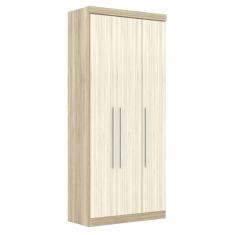 Guarda Roupa Modulado 3 Portas 2 Gavetas 192 Master Avelã Rústico/ártico Rústico - Eucamóveis