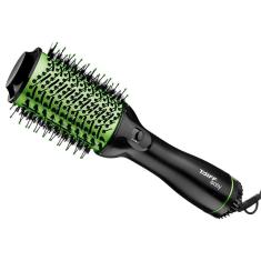 Escova Secadora Taiff Easy Oval 1200w Com Cerdas De Nylon Verde 220V