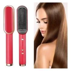 Escova Alisadora De Cabelo Pente Elétrico Portátil Bivolt