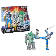 Boneco Power Rangers - Blue Ranger Vs Shockhorn 18cm Hasbro
