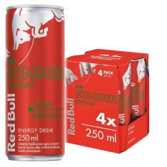 Energético Red Bull Energy Drink, Summer Melancia, 250 ml (4 latas)