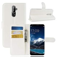 Oukitel K5, capa carteira flip de couro PU premium com compartimento para cartão, suporte e fecho magnético [capa interior à prova de choque de TPU] Compatível com Oukitel K5