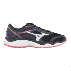 Tênis Corrida Feminino Mizuno Hawk 5 Preto/Rosa