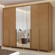 Guarda-roupa 6 Portas 6 Gavetas 100% Mdf Imperatore com Espelho e com 