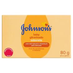 Sabonete Barra Glicerinado Johnson's Baby 80g