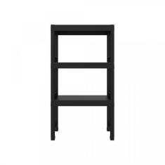 Estante Com 3 Prateleiras Demi Quadra Grifit Preto