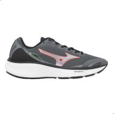 Tênis Mizuno Atlantis Cinza Escuro/Rosa