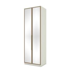 Guarda Roupa Seletto 2 Portas Cabid c/ Espelho Areia HP/Jequitibá - He