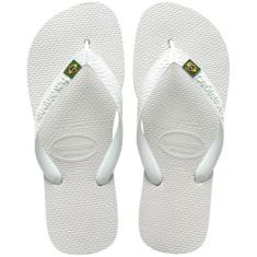 Chinelo Havaianas Brasil Unissex, Branco