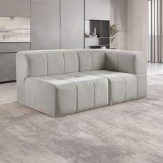Sofá Modular 2 Lugares Bouclé - Zurc Decor