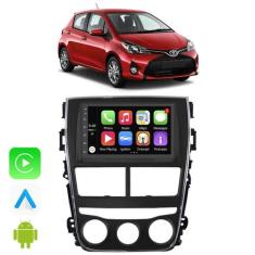 Kit Multimidia Android Yaris 2018 - 2024 7 Pol Carplay Wifi Waze Youtu
