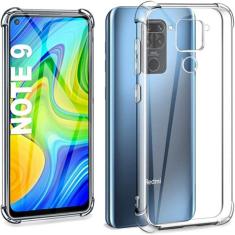 Capa Antichoque Transparente Anti Impacto Compatível Xiaomi Redmi Note 9 Bordas Reforçadas