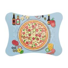 Moldura de quebra-cabeça sortida Pizza Itália Tomate Foods Decoração de imagem Enfeite de jogo de quebra-cabeça