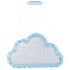 Luminária Pendente Madeira Nuvem 50cm Soquete E27 Infantil - Madelumi,