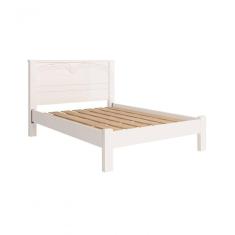 Cama Casal Amsterdã Robusta Pés Reforçados Camas Fenix Cor:branco