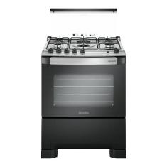 Fogão a Gás de Piso Decorato G3 5 Bocas Mueller, Preto, Bivolt